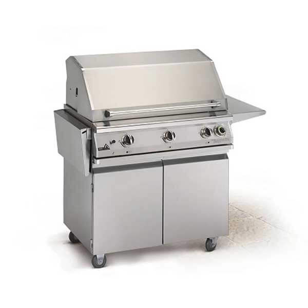 The 39-inch T-Series Stainless Steel Cart Mount Commercial Grill from PGS.