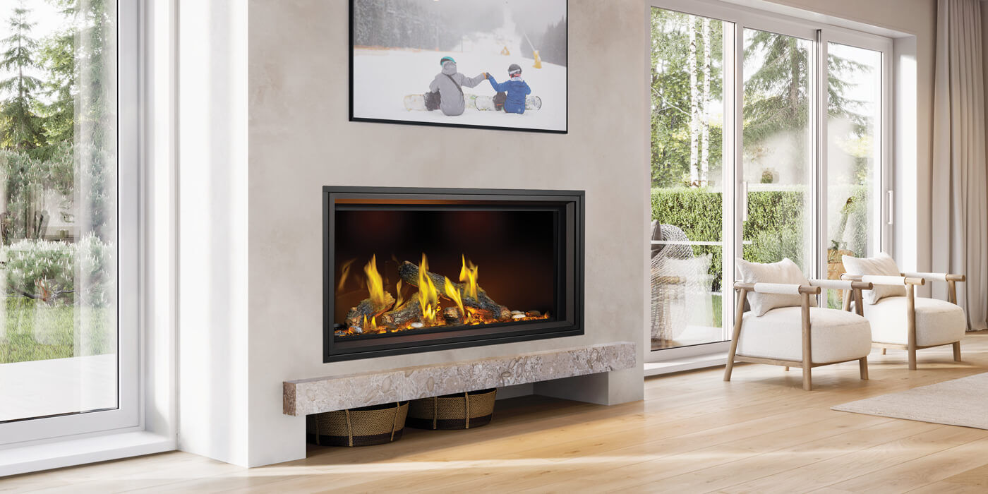 Photo of a Napoleon gas fireplace